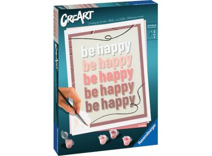 CreArt 235445 Buď šťastný: Be happy