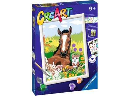 CreArt 235728 Kůň a koťata