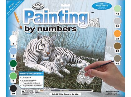 Creatoys Malování velké Royal Bílý tygr
