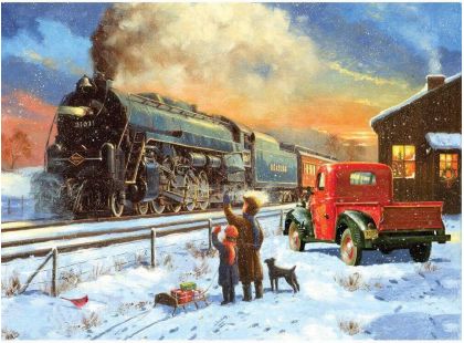 Creatoys Malování velké Royal Parní vlak v zimě