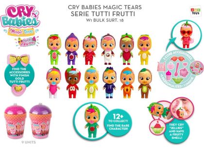 Cry Babies Magic Tears magické slzy série Tutti Frutti fialové