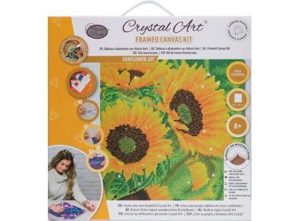 Craft Buddy Crystal Art plátno Slunečnice