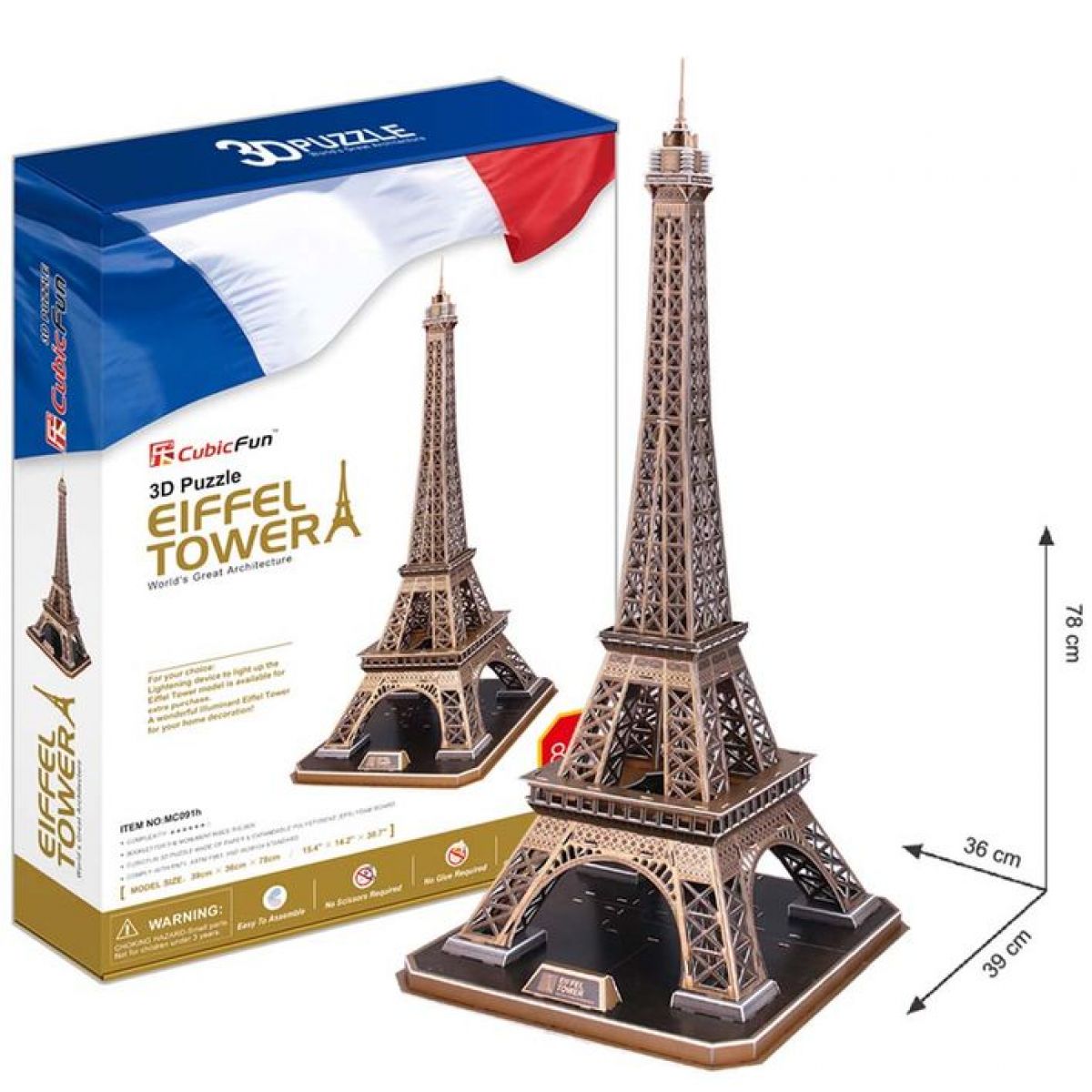 CubicFun Puzzle 3D Per Adulti E Ragazzi Dagli 8 Anni In Su, Kit Costruzione, Modellino Architettonico