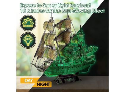 Cubicfun 3D Puzzle Pirátská loď Létající Holanďan 360 dílků