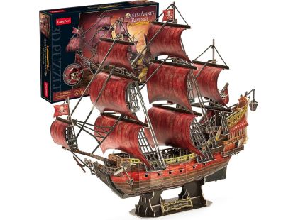 Cubicfun 3D Puzzle Plachetnice Queen Anne's Revenge 391 dílků - Poškozený obal