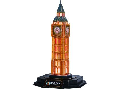 CubicFun 3D puzzle s LED Noční edice: Big Ben 32 dílků