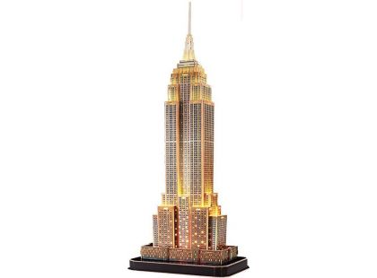 CubicFun 3D puzzle s LED Noční edice: Empire State Building 37 dílků