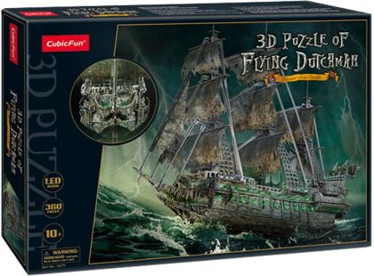 Cubicfun 3D Puzzle LED Flying dutchman 360 dílků - Poškozený obal