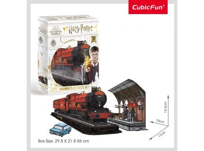 CubicFun Puzzle 3D Harry Potter Bradavice ™ Express 180 dílků