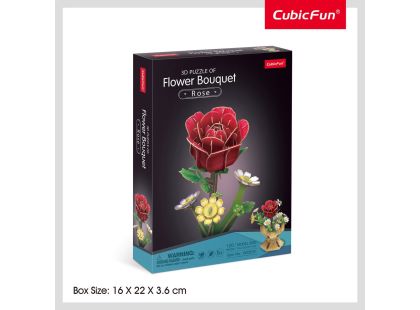 CubicFun Puzzle 3D Kytice růže 120 dílků