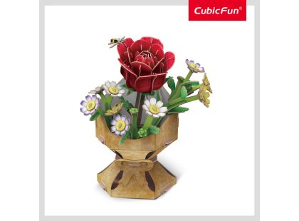 CubicFun Puzzle 3D Kytice růže 120 dílků