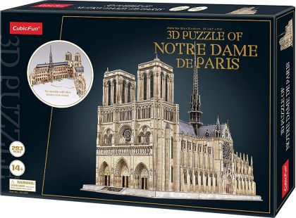 Cubicfun 3D Puzzle Notre Dame 293 dílků - Poškozený obal