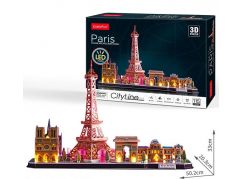 Cubicfun 3D Puzzle LED Paříž 115 dílků