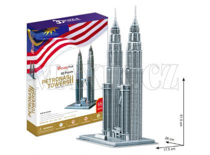 CubicFun Puzzle 3D Petronas Towers 88 dílků