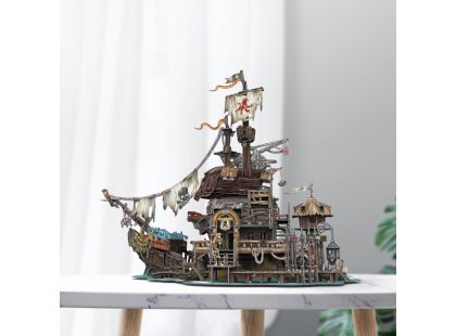 CubicFun Puzzle 3D Pirátský přístav Tortuga 218 dílků