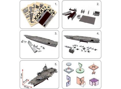 CubicFun Puzzle 3D USS Enterprise 121 dílků