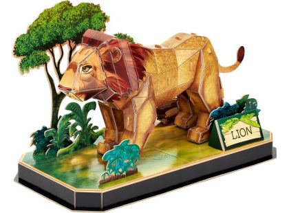 Cubicfun Puzzle 3D Zvířecí kamarádi Lev 40 dílků