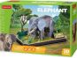 Cubicfun Puzzle 3D Zvířecí kamarádi Slon 42 dílků 3