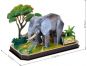 Cubicfun Puzzle 3D Zvířecí kamarádi Slon 42 dílků 2