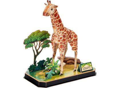 Cubicfun Puzzle 3D Zvířecí kamarádi Žirafa 43 dílků
