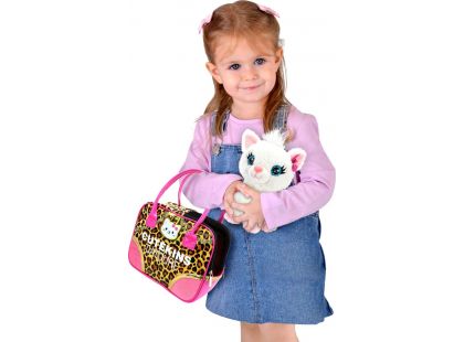 Cutekins Kočička s kabelkou Šedá