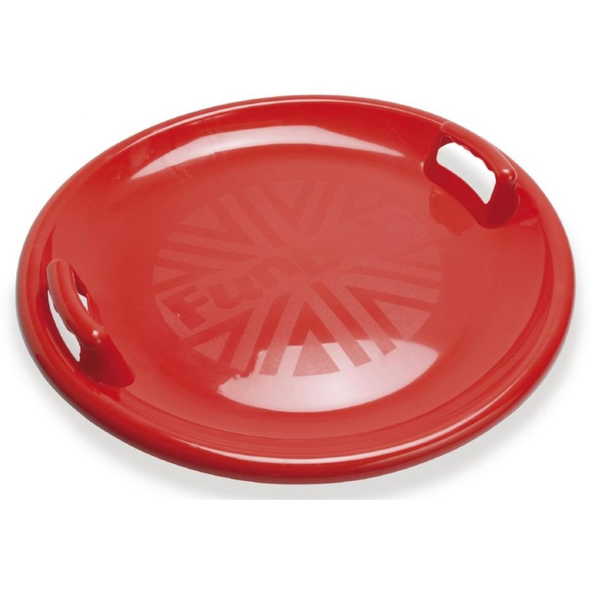 Dantoy Zábavný talíř na sníh s držadly - průměr 63 cm - Červená