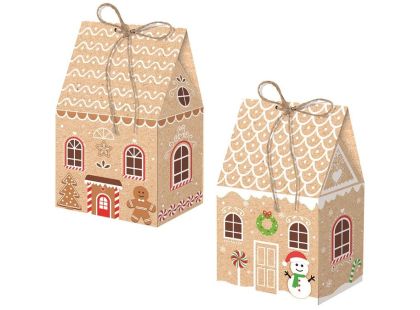 Dárková krabička domek 16 x 23,5 x 8 cm