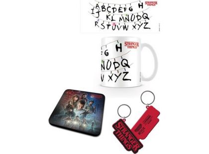 Dárková sada Stranger Things hrnek, klíčenka, tácek