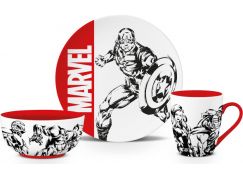 Dárkový set Marvel s miskou, talířem a hrnkem
