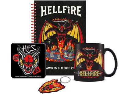 Dárkový set Stranger Things (blok, hrnek, podtácek, klíčenka)