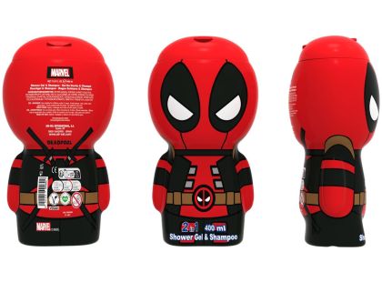Deadpool sprchový gel a šampon 400 ml 2D