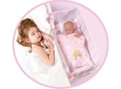 DeCueavas Novorozenecká postýlka pro panenky s doplňky Maria 2019
