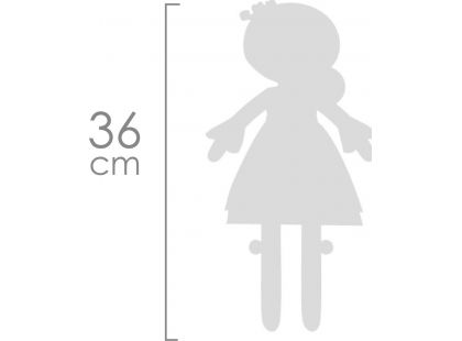 DeCuevas 20145 Plyšová panenka Provenza - 36 cm