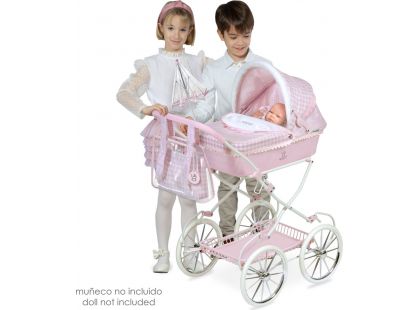 DeCuevas 81046 Skládací kočárek pro panenky s taškou a doplňky Niza - 81 cm - Poškozený obal