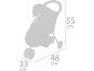 DeCuevas 90243 Sportovní kočárek pro panenky tříkolový Didi 55 cm - Poškozený obal 4