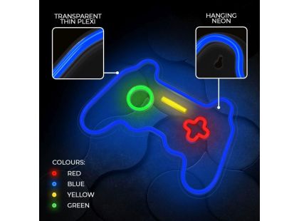 Dekorativní PLEXI LED neon Gamepad multicolor