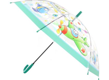 Deštník dopravní prostředky vystřelovací zelený