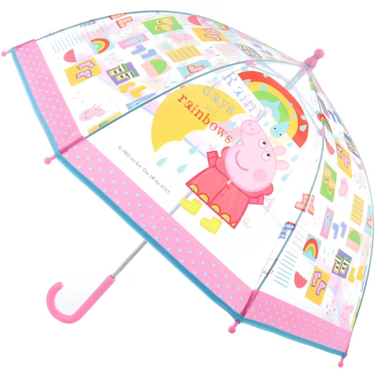 Deštník Prasátko Peppa průhledný manuální
