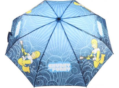 Deštník Simpsonovi skládací modrý