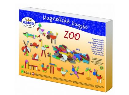 Detoa Puzzle magnetické Zoo 44 dílků