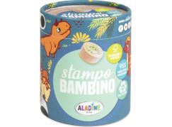 Dětská dřevěná razítka Aladine Stampo Bambino 8 ks Dinosauři