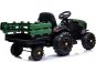 Dětský elektrický traktor s přívěsem 12V dva motory MP3 7