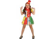 Dětské šaty na karneval klaun 120 - 130 cm