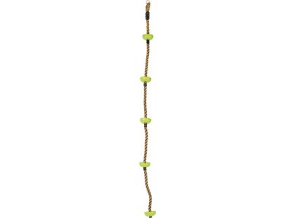 Dětské šplhací lano s disky zelené 200 cm