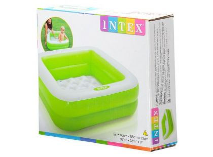 Dětský bazének čtverec Intex 57100 - Zelená 85 x 85 x 23cm