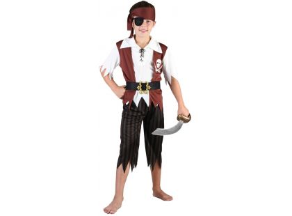 Dětský karnevalový kostým Pirát, 130-140 cm