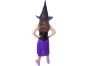 Rappa Dětský kostým Čarodějnice s kloboukem fialové vel. 104 - 116 cm 4