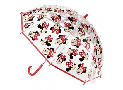 Dětský manuální deštník Disney Minnie průsvitný