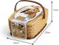 Dětský piknikový košík - Pizza set 3