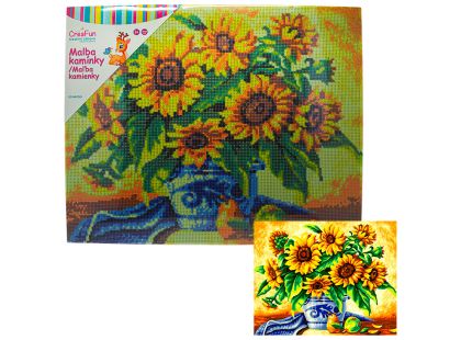 Diamantové malování - Slunečnice 40 x 50 cm